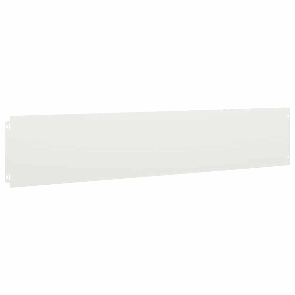 Lawn Edging 30 pcs 20 x 103 cm Steel White