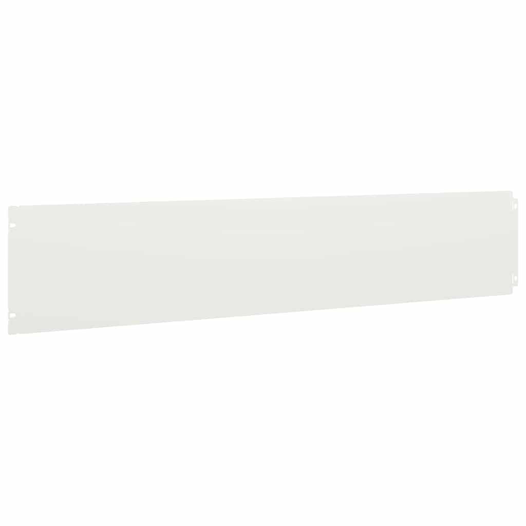 Lawn Edging 30 pcs 20 x 103 cm Steel White