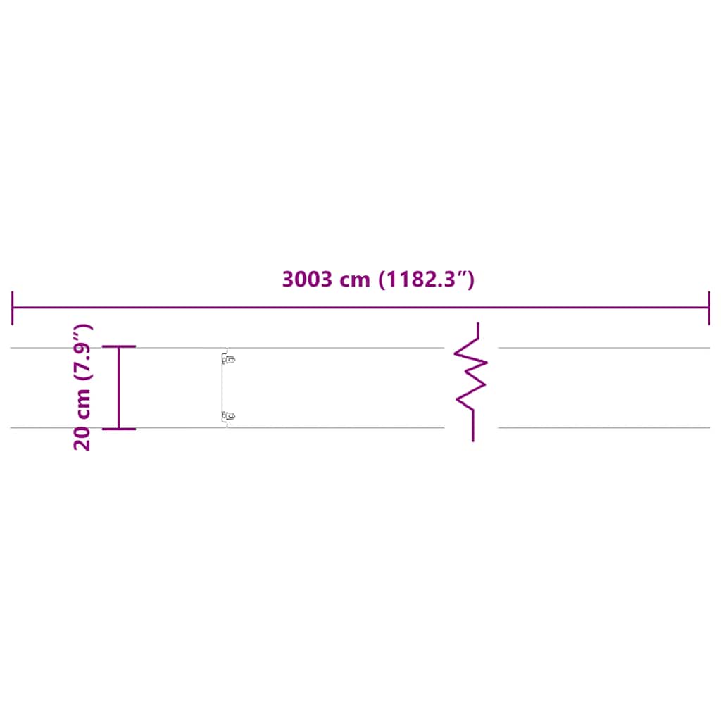 Lawn Edging 30 pcs 20 x 103 cm Steel White