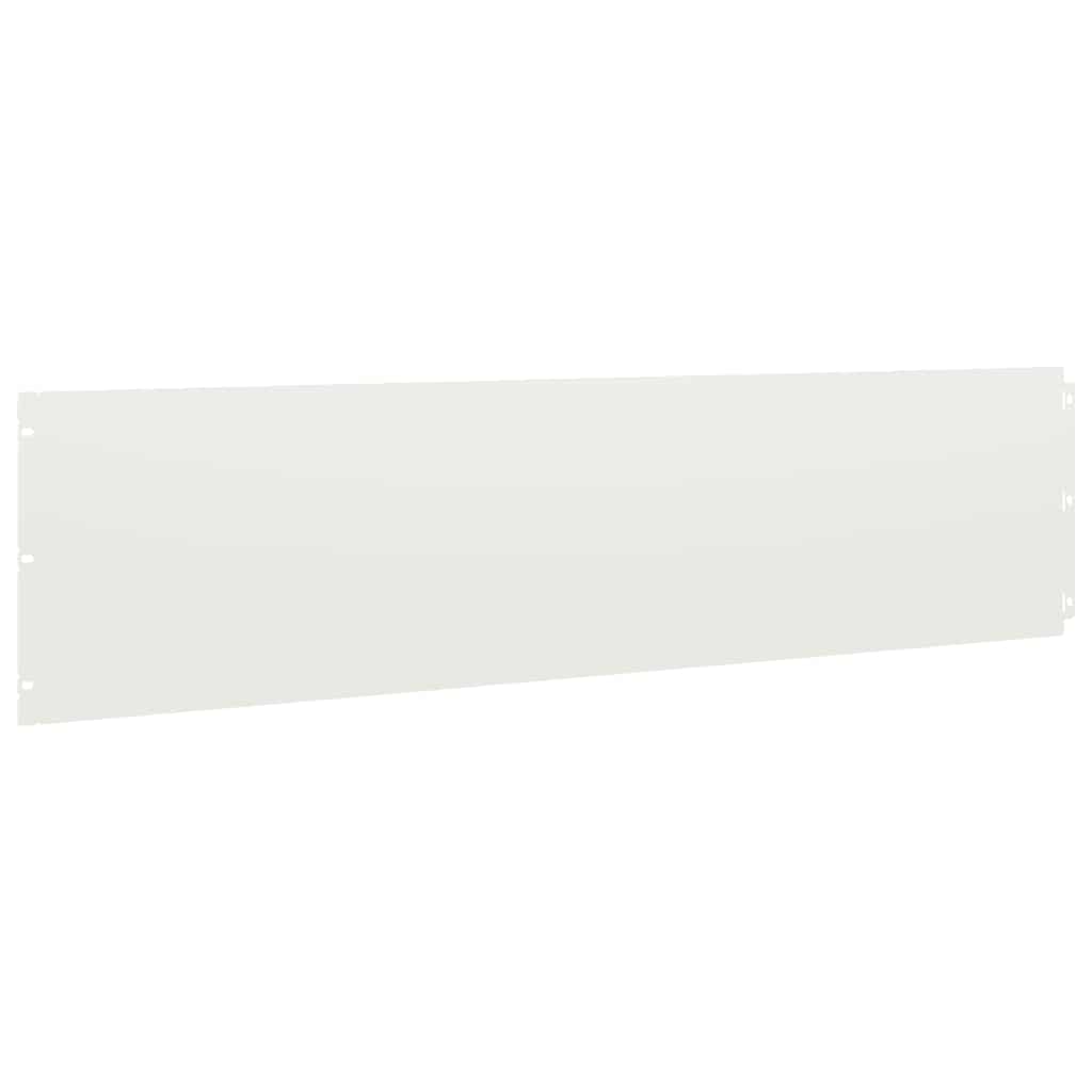 Lawn Edging 10 pcs 25 x 103 cm Steel White