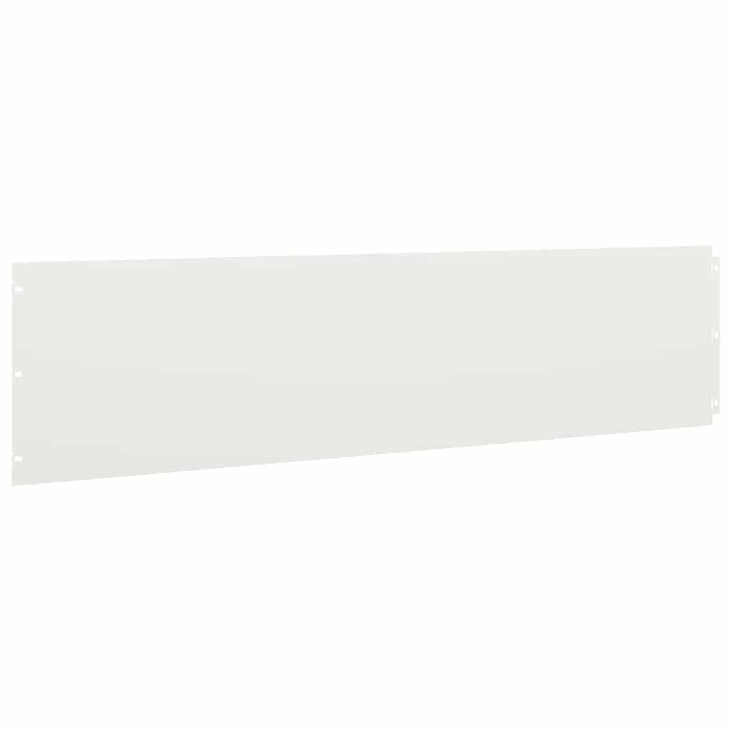 Lawn Edgings 10 pcs White 25x103 cm Cold-rolled Steel