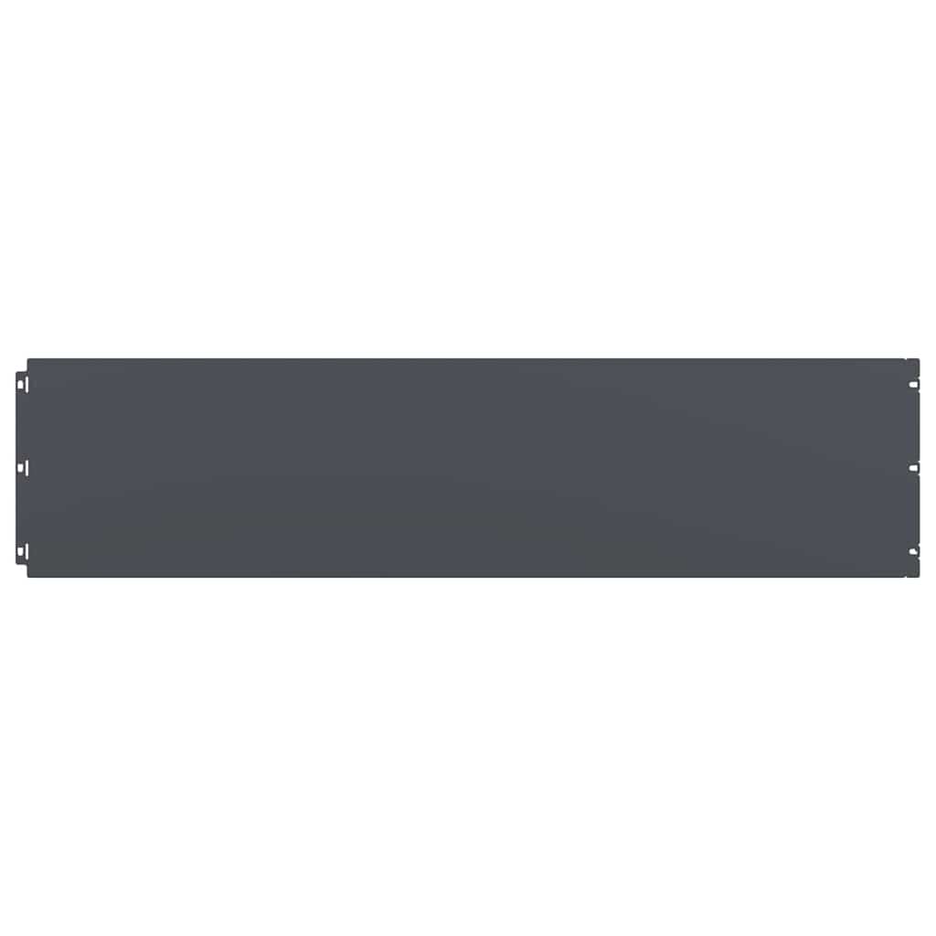 vidaXL Lawn Edgings 10 pcs Anthracite 25x103 cm Cold-rolled Steel