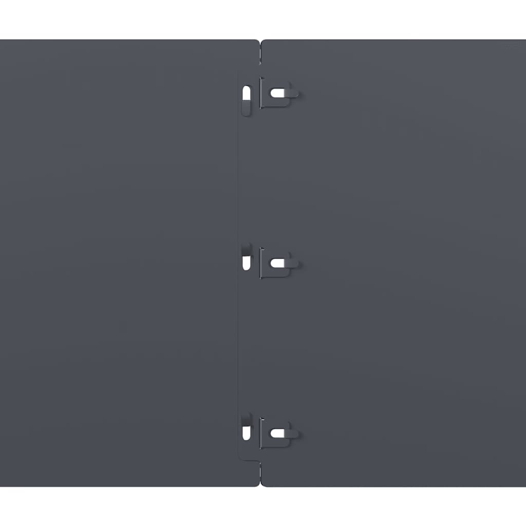 Lawn Edgings 10 pcs Anthracite 25x103 cm Cold-rolled Steel