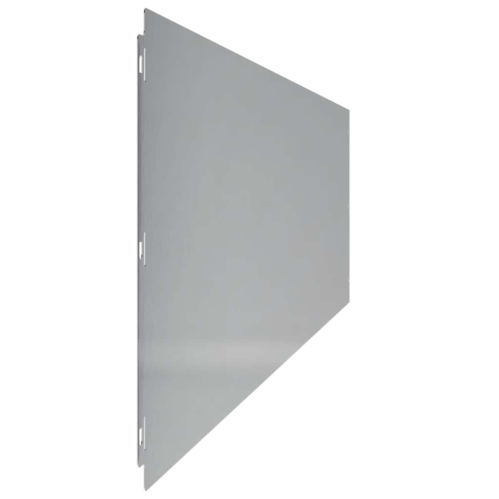Lawn Edgings 10 pcs 25x103 cm Galvanised Steel