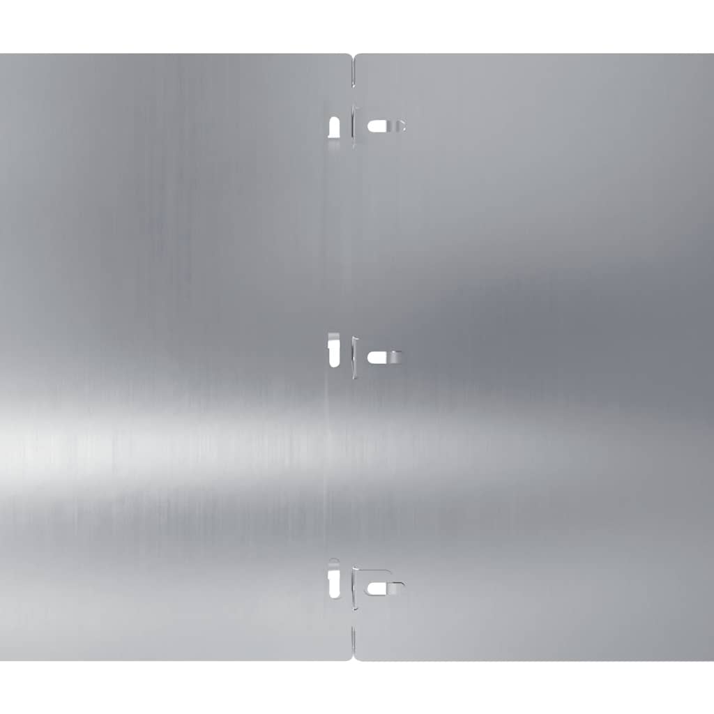 Lawn Edging 10 pcs 25 x 103 cm Galvanised Steel Silver