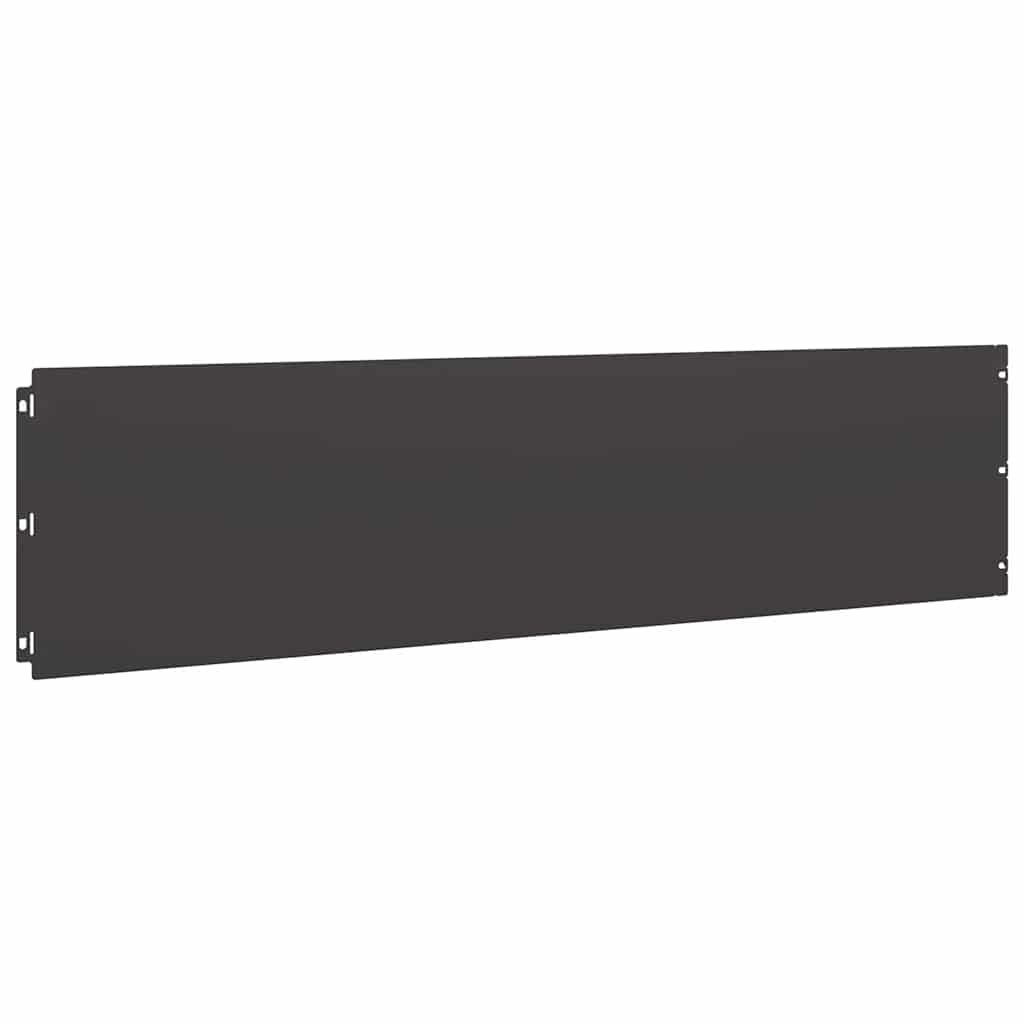 Lawn Edging 20 pcs 25 x 103 cm Steel Black