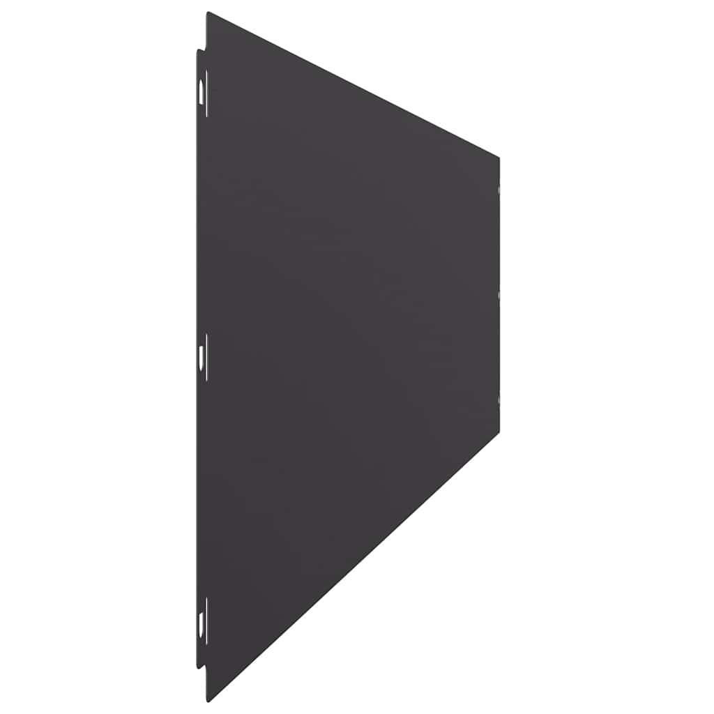 Lawn Edging 20 pcs 25 x 103 cm Steel Black