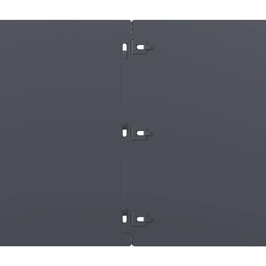Lawn Edging 20 pcs 25 x 103 cm Steel Anthracite