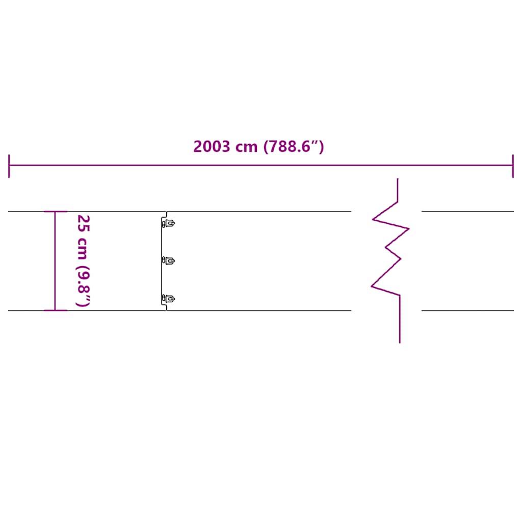 Lawn Edging 20 pcs 25 x 103 cm Steel Anthracite