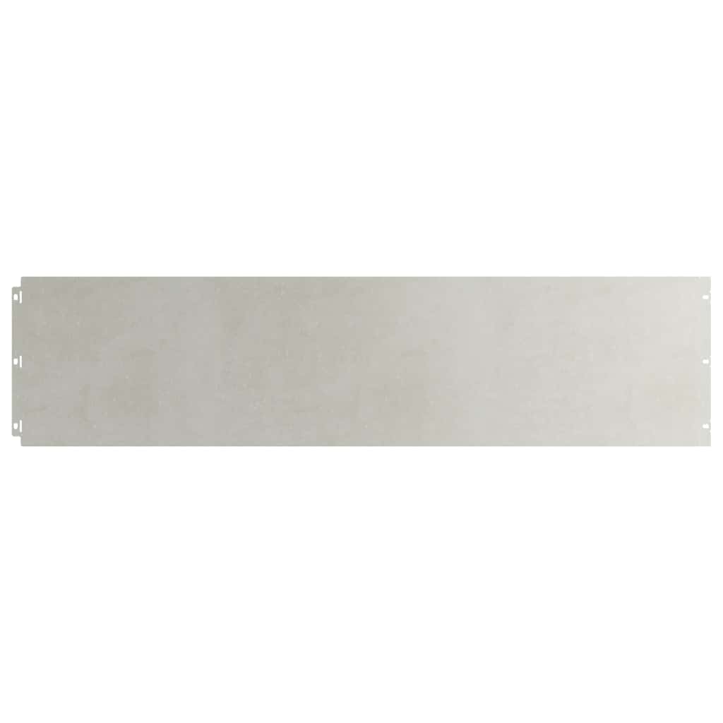 Lawn Edging 20 pcs 25 x 103 cm Stainless Steel Silver