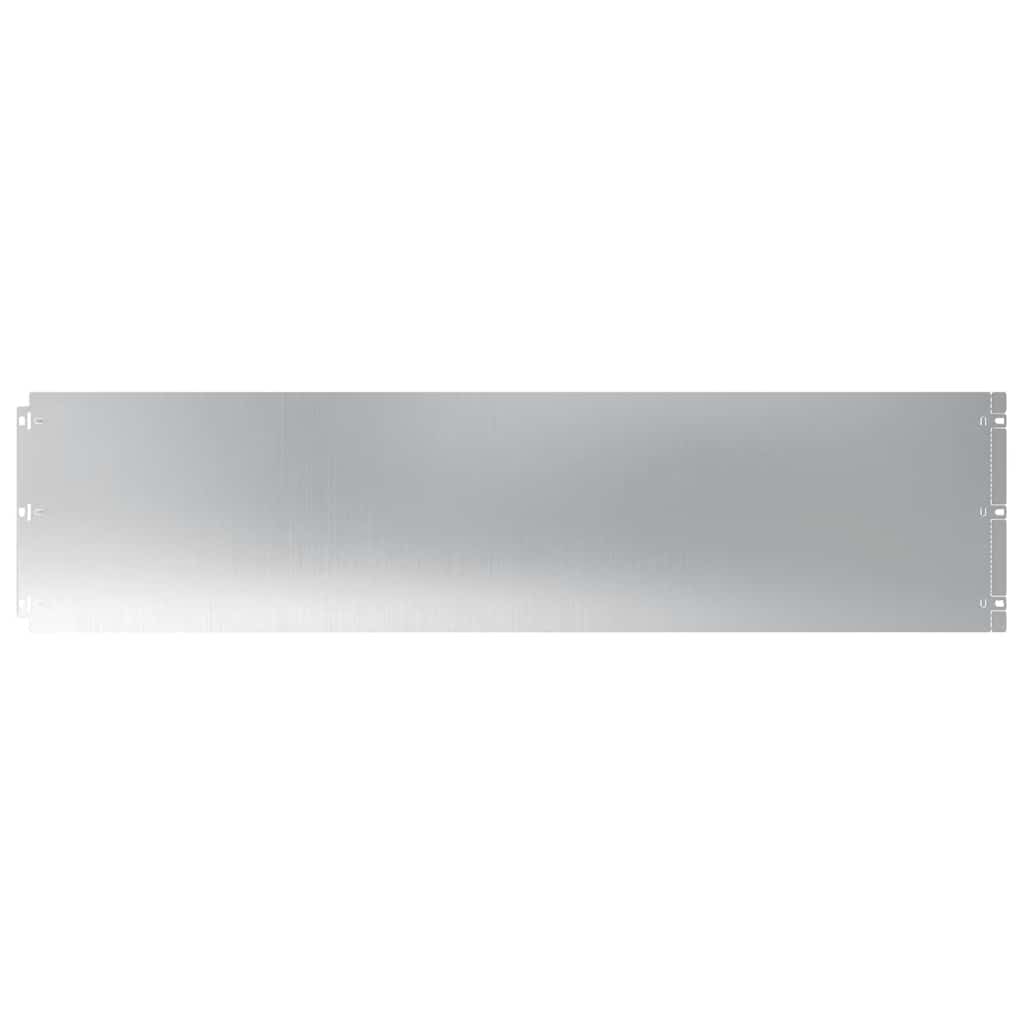Lawn Edgings 20 pcs 25x103 cm Galvanised Steel