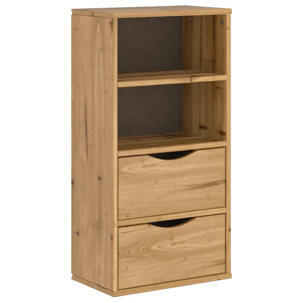 vidaXL Side Cabinet with Drawers ODDA 40x24x79 cm Solid Wood Pine