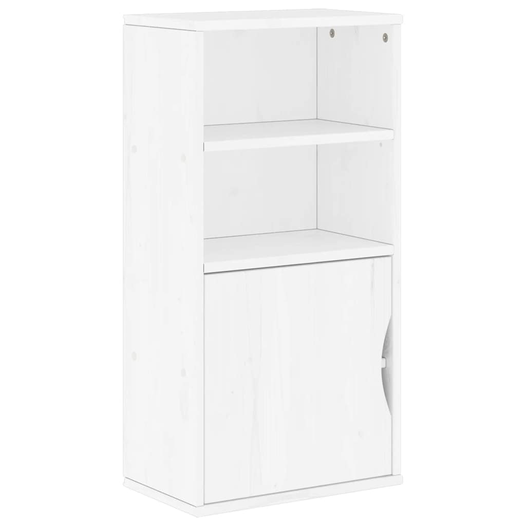 vidaXL Side Cabinet ODDA White 40x24x79 cm Solid Wood Pine