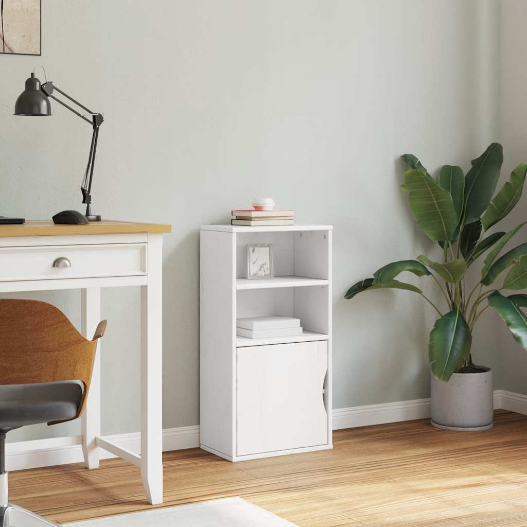 vidaXL Side Cabinet ODDA White 40x24x79 cm Solid Wood Pine