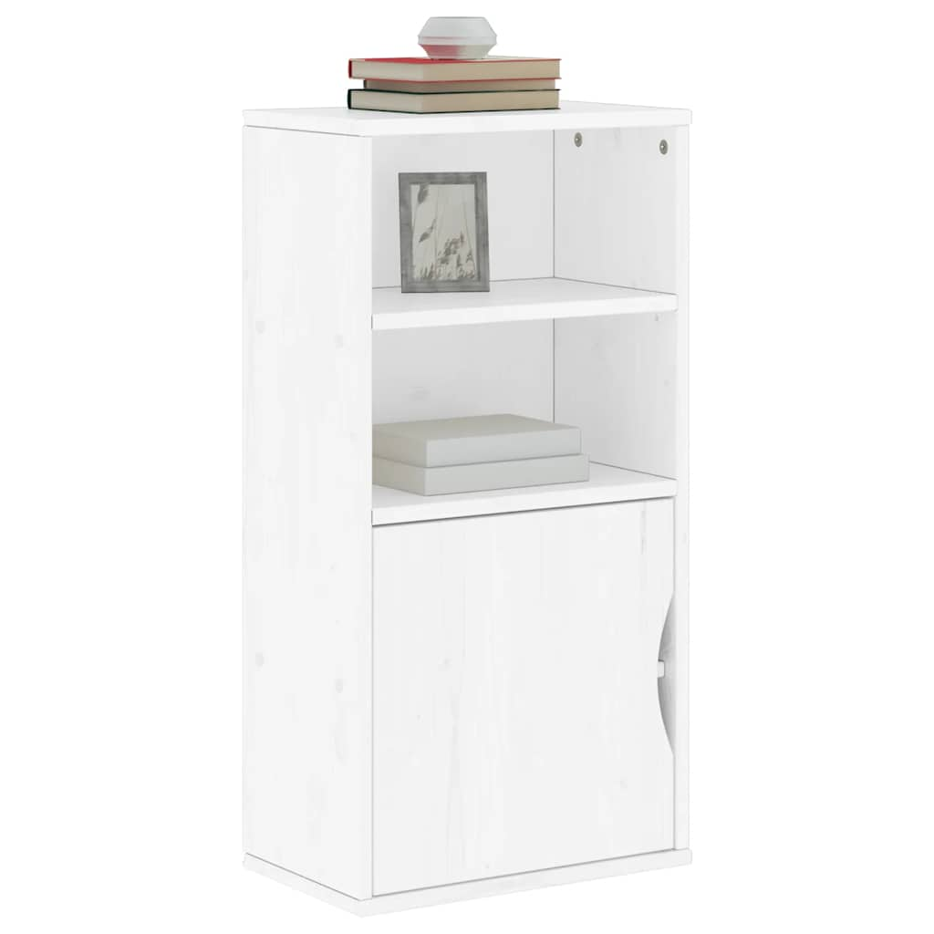 vidaXL Side Cabinet ODDA White 40x24x79 cm Solid Wood Pine