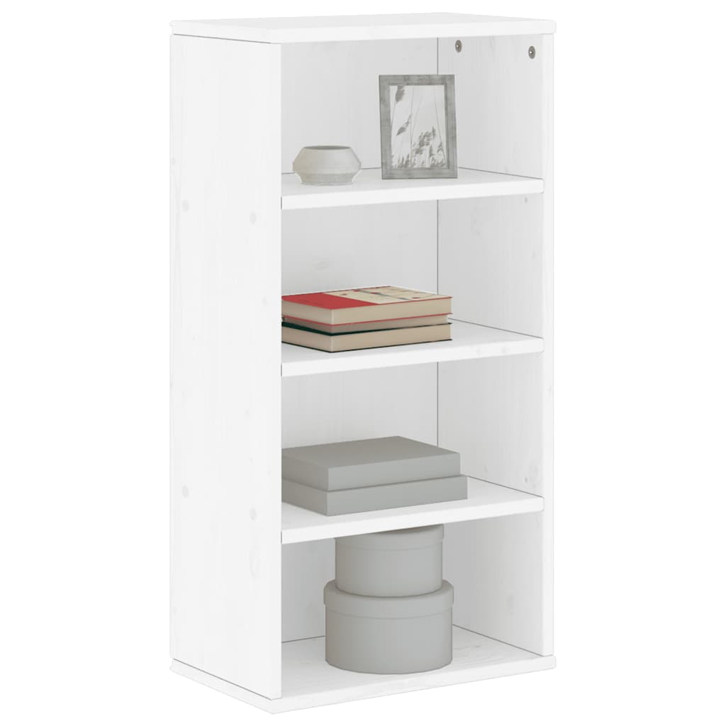 vidaXL Side Cabinet ODDA White 40x24x79 cm Solid Wood Pine