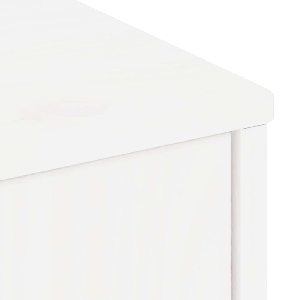 TV Cabinet “ODDA” White 79x24x40 cm Solid Wood Pine