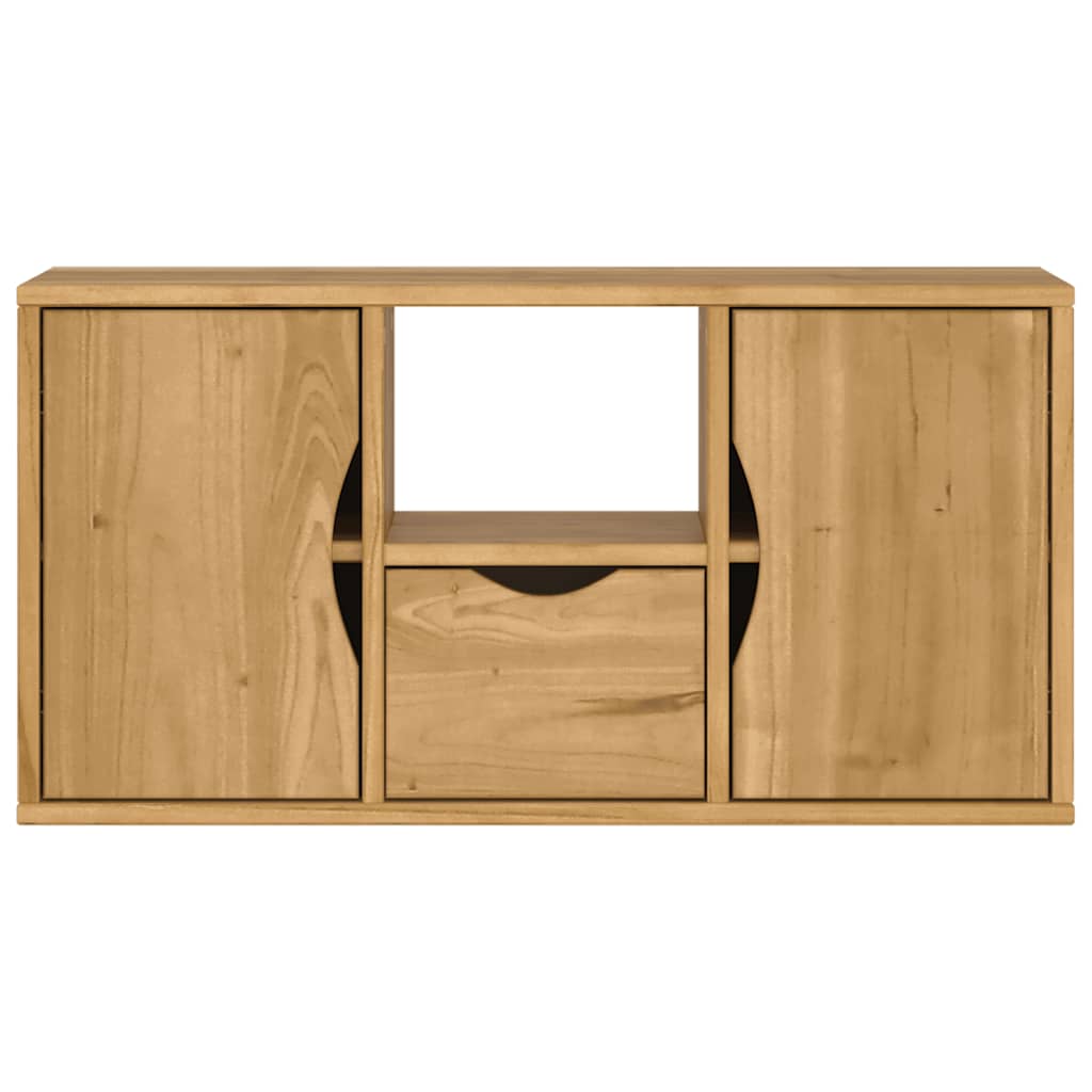 TV Cabinet with Drawer “ODDA” 79x24x40 cm Solid Wood Pine