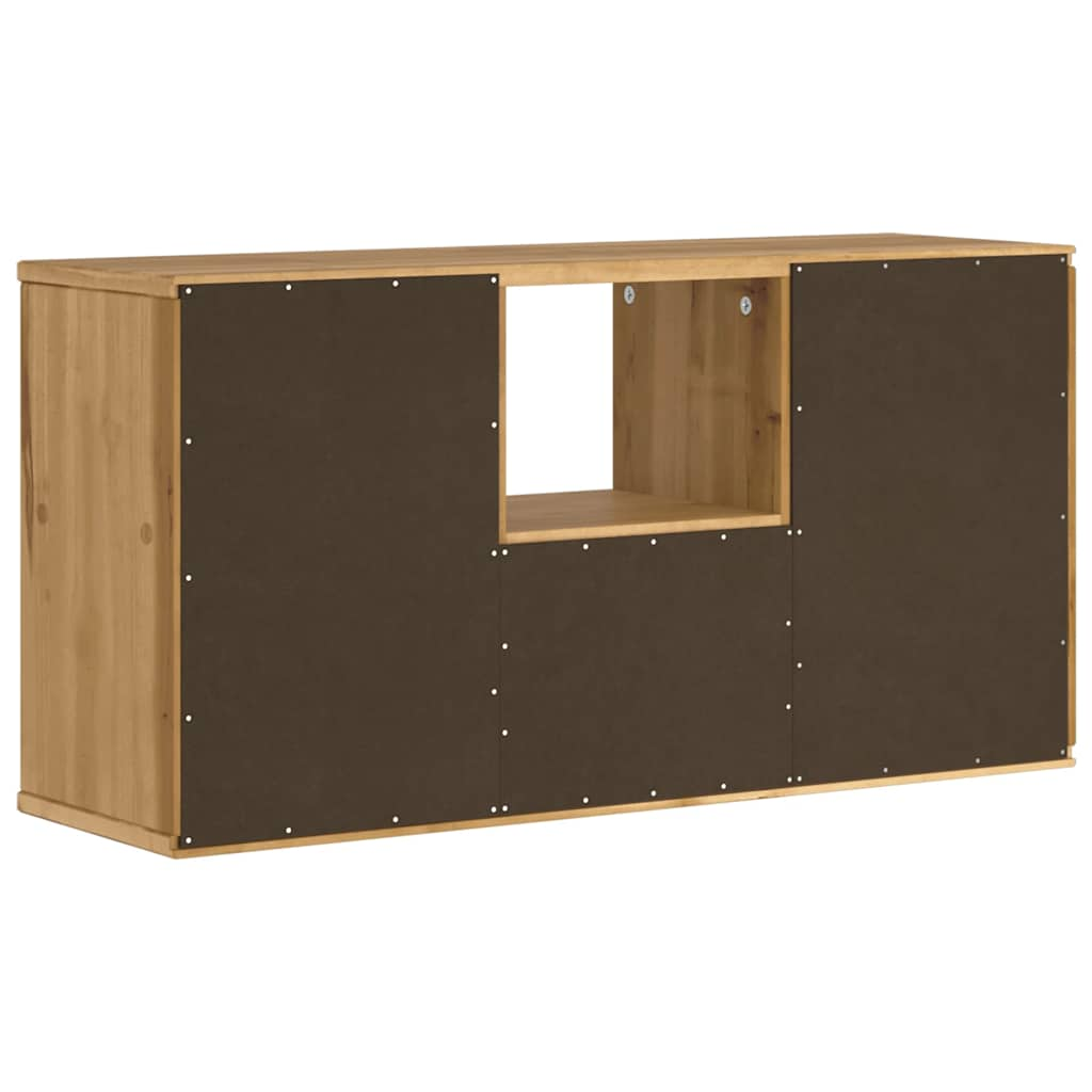 vidaXL TV Cabinet with Drawer ODDA 79x24x40 cm Solid Wood Pine