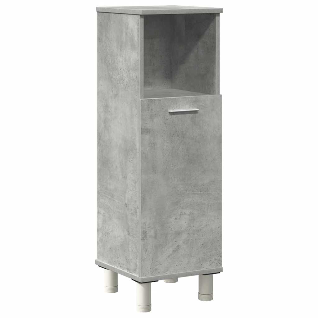 vidaXL 3 Piece Bathroom Furniture Set Concrete Grey Engineered Wood