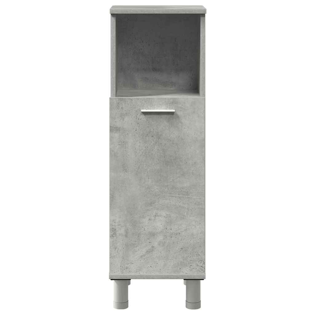 vidaXL 3 Piece Bathroom Furniture Set Concrete Grey Engineered Wood