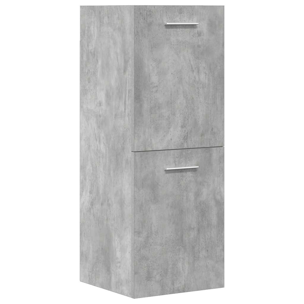 vidaXL 5 Piece Bathroom Furniture Set Concrete Grey Engineered Wood