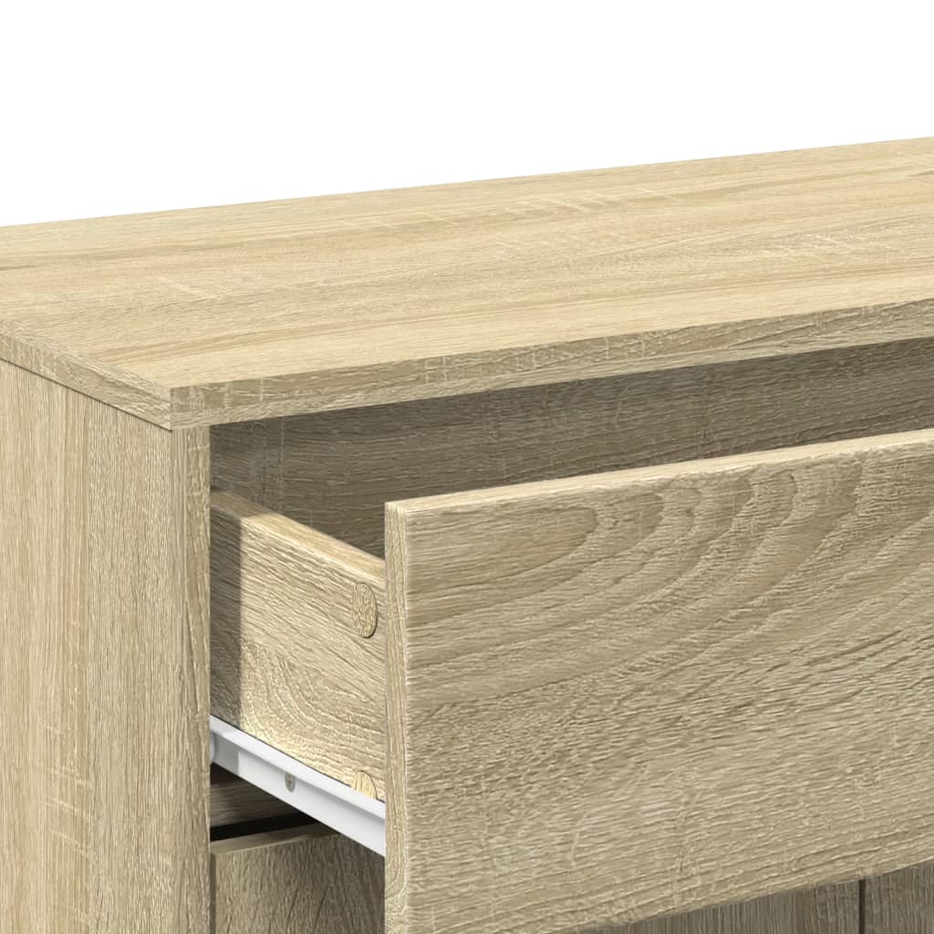 4 Piece Bathroom Furniture Set Sonoma Oak Engineered Wood