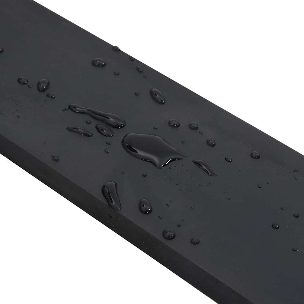 Rubber Edge for Snow Plow Black 180x8x1 cm