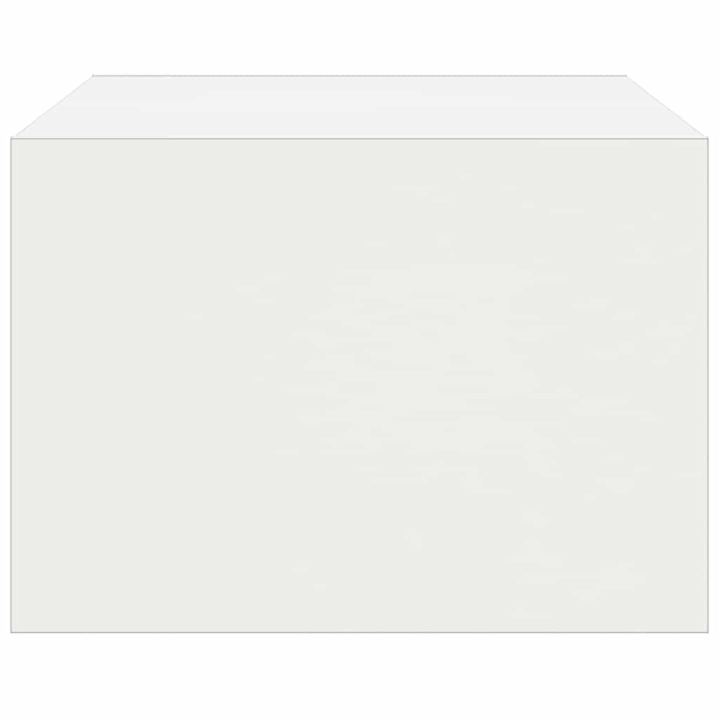TV Cabinet with LED Lights White 75x35,5x25 cm
