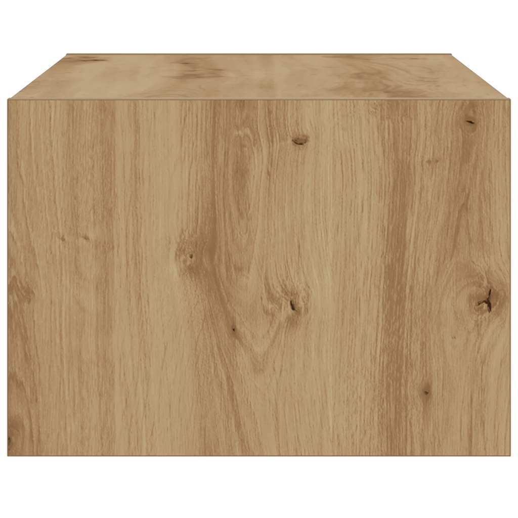 TV Cabinet with LED Lights Artisan Oak 75x35,5x25 cm