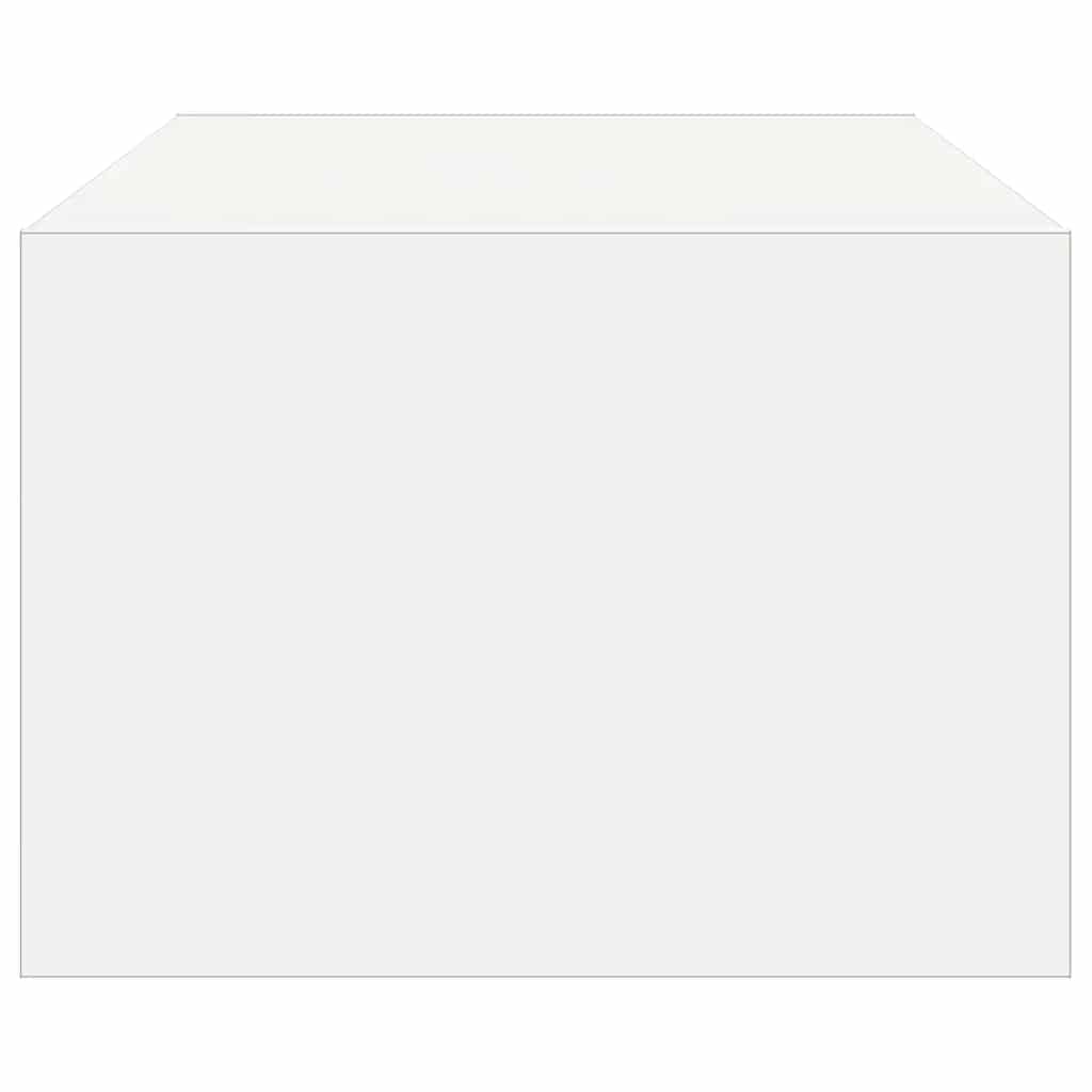TV Cabinet with LED Lights White 100X35,5x25 cm