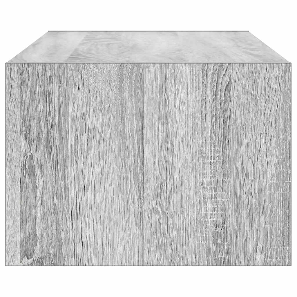 TV Cabinet with LED Lights Grey Sonoma 100X35,5x25 cm