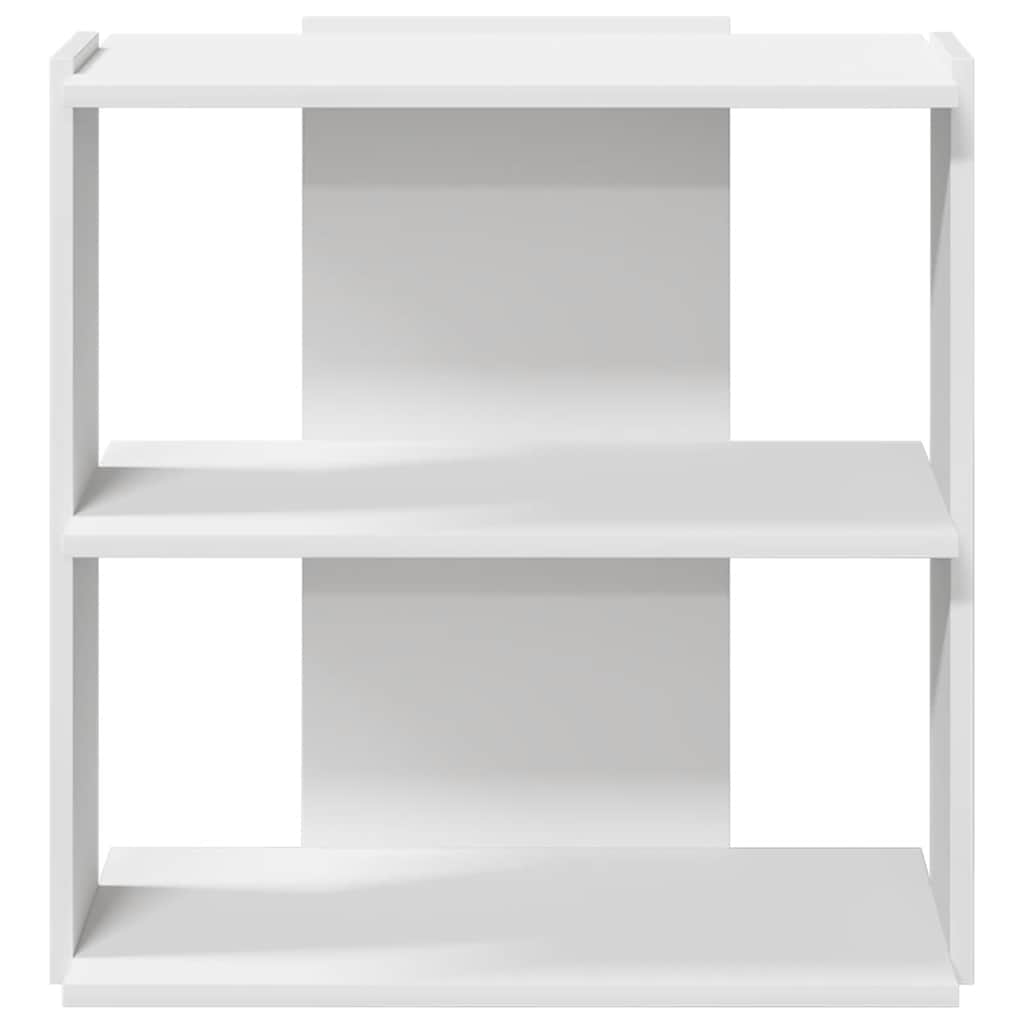 vidaXL Bookcase 3-Tier White 60x30x60 cm Engineered Wood