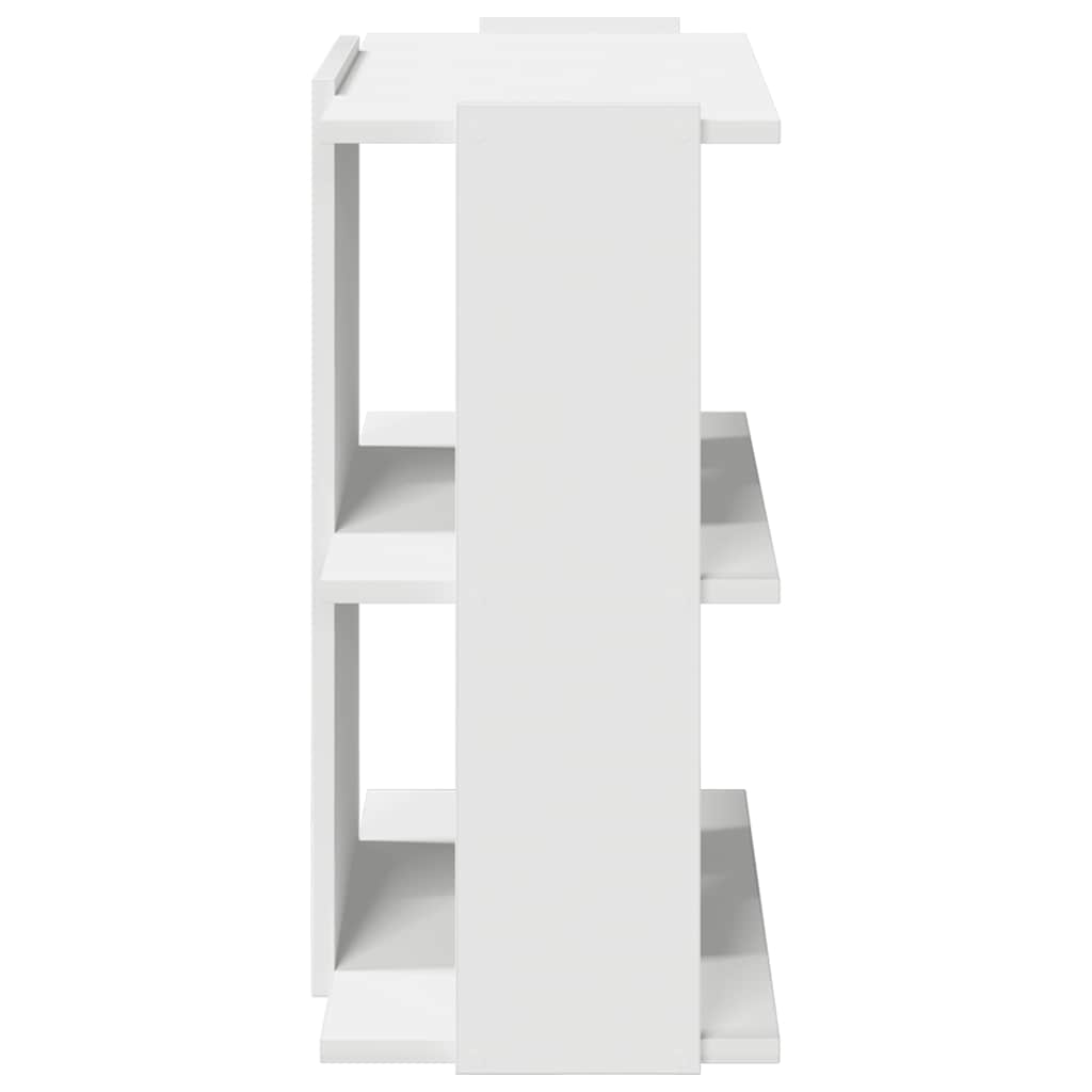 vidaXL Bookcase 3-Tier White 60x30x60 cm Engineered Wood