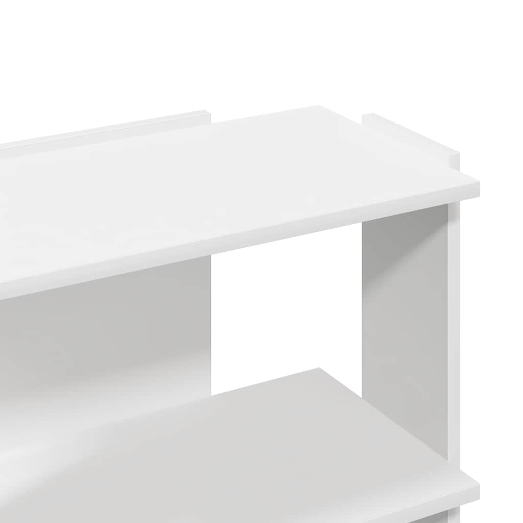 vidaXL Bookcase 3-Tier White 60x30x60 cm Engineered Wood