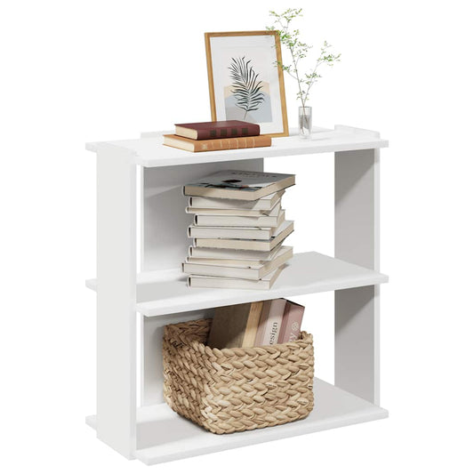 vidaXL Bookcase 3-Tier White 60x30x60 cm Engineered Wood