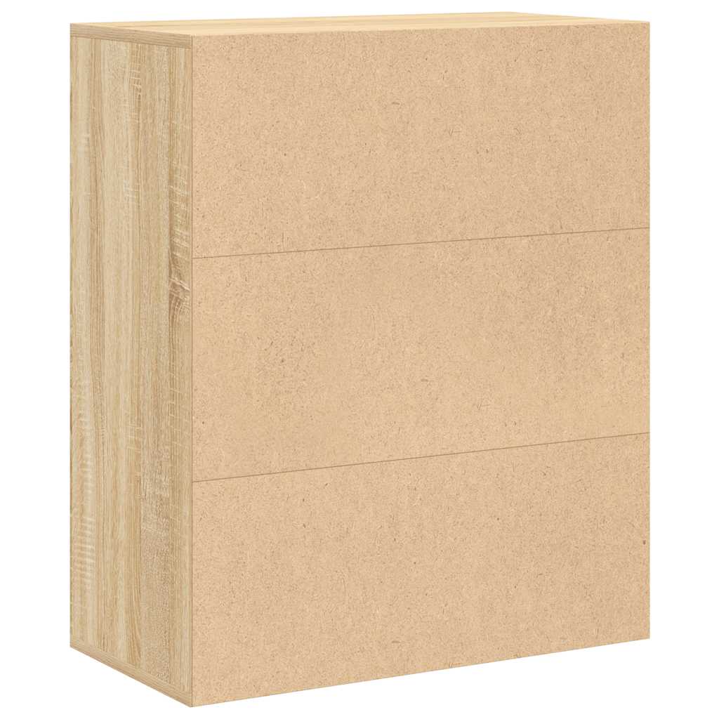 Book Cabinet Sonoma Oak 60x30x71.5 cm Engineered Wood