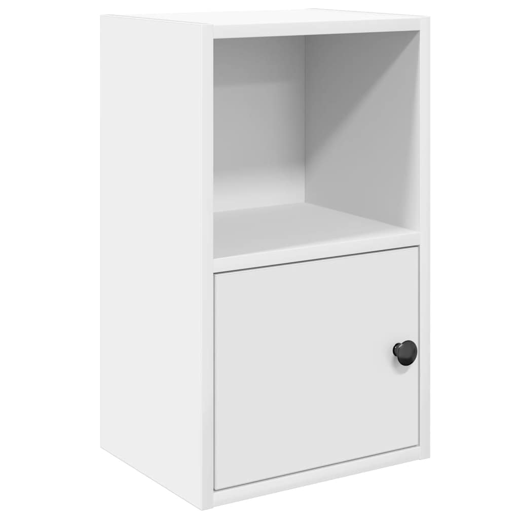 Bookcase White 31x24x52 cm Engineered Wood