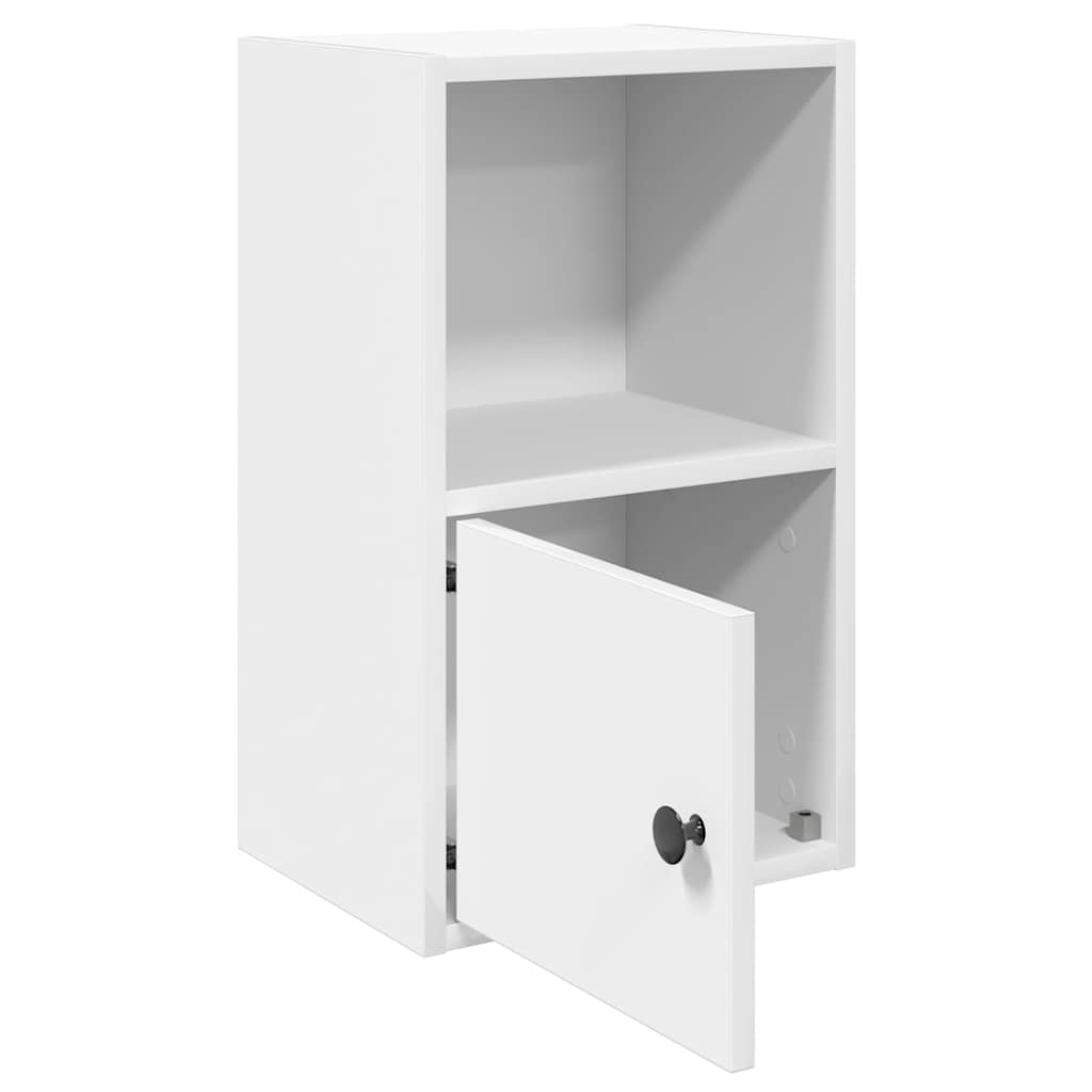 Bookcase White 31x24x52 cm Engineered Wood