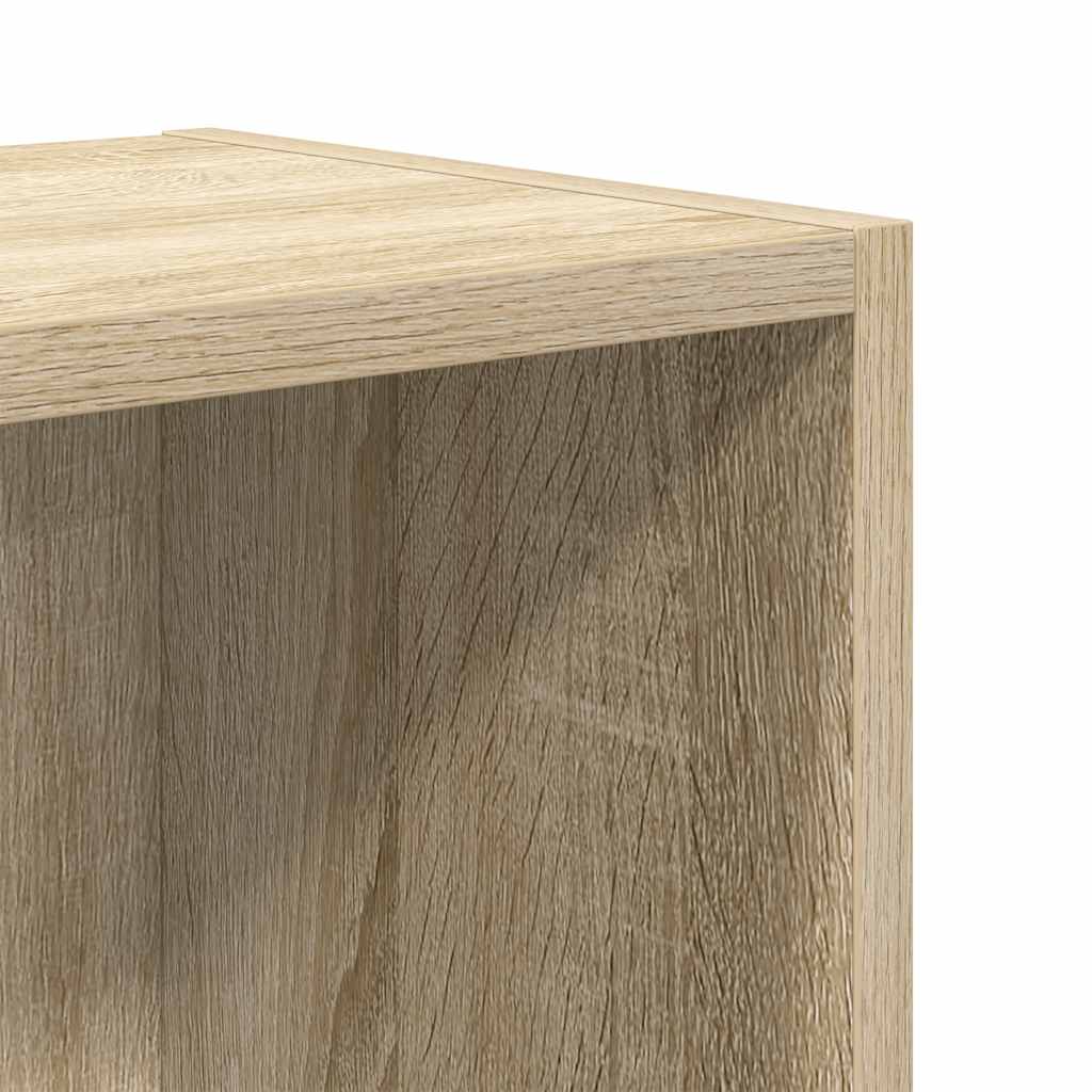 Bookcase Sonoma Oak 31x24x52 cm Engineered Wood