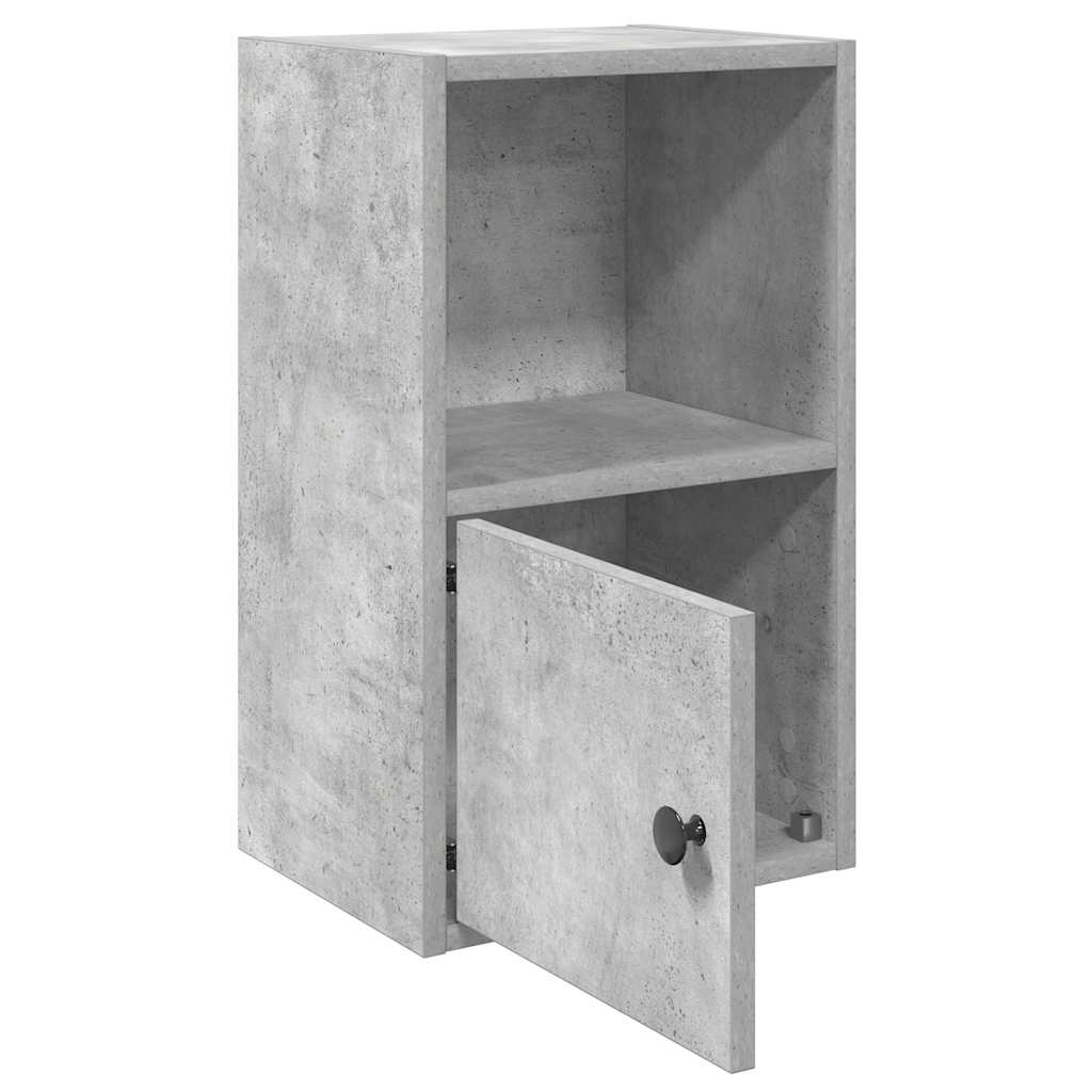 vidaXL Bookcase Concrete Grey 31x24x52 cm Engineered Wood