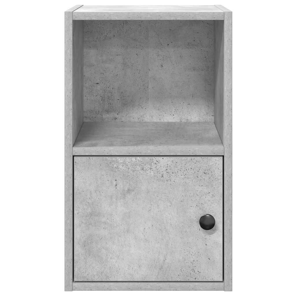 vidaXL Bookcase Concrete Grey 31x24x52 cm Engineered Wood