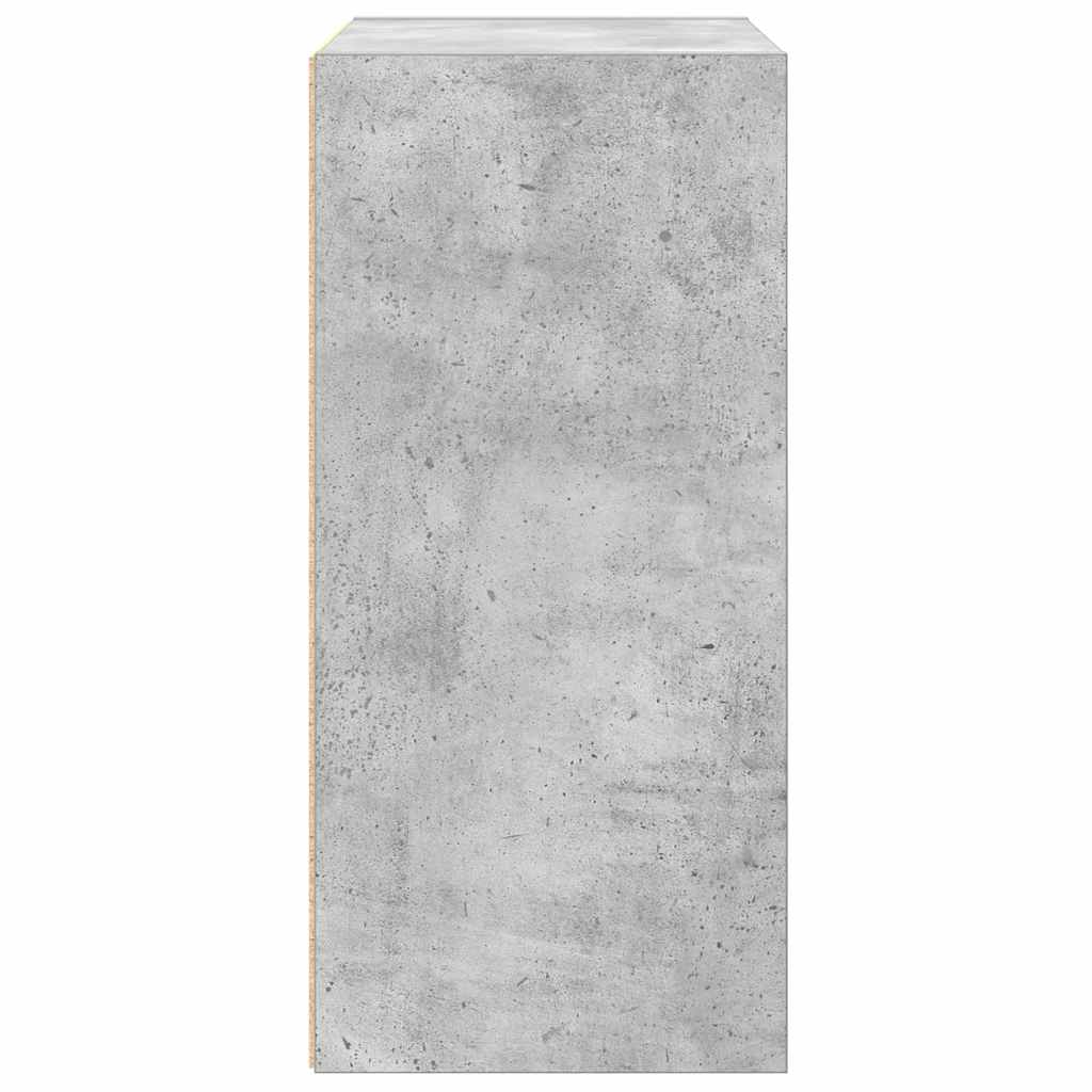 vidaXL Bookcase Concrete Grey 31x24x52 cm Engineered Wood