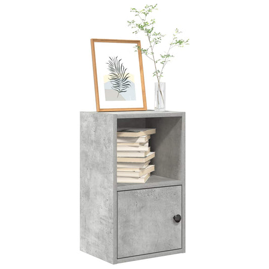 vidaXL Bookcase Concrete Grey 31x24x52 cm Engineered Wood