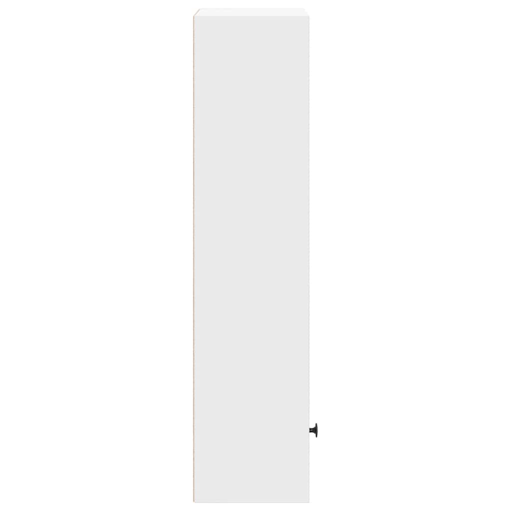Bookcase White 31x24x102 cm Engineered Wood