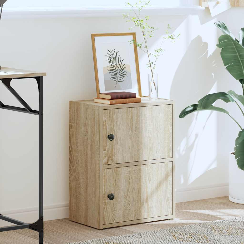 Bookcase Sonoma Oak 40x24x52 cm Engineered Wood