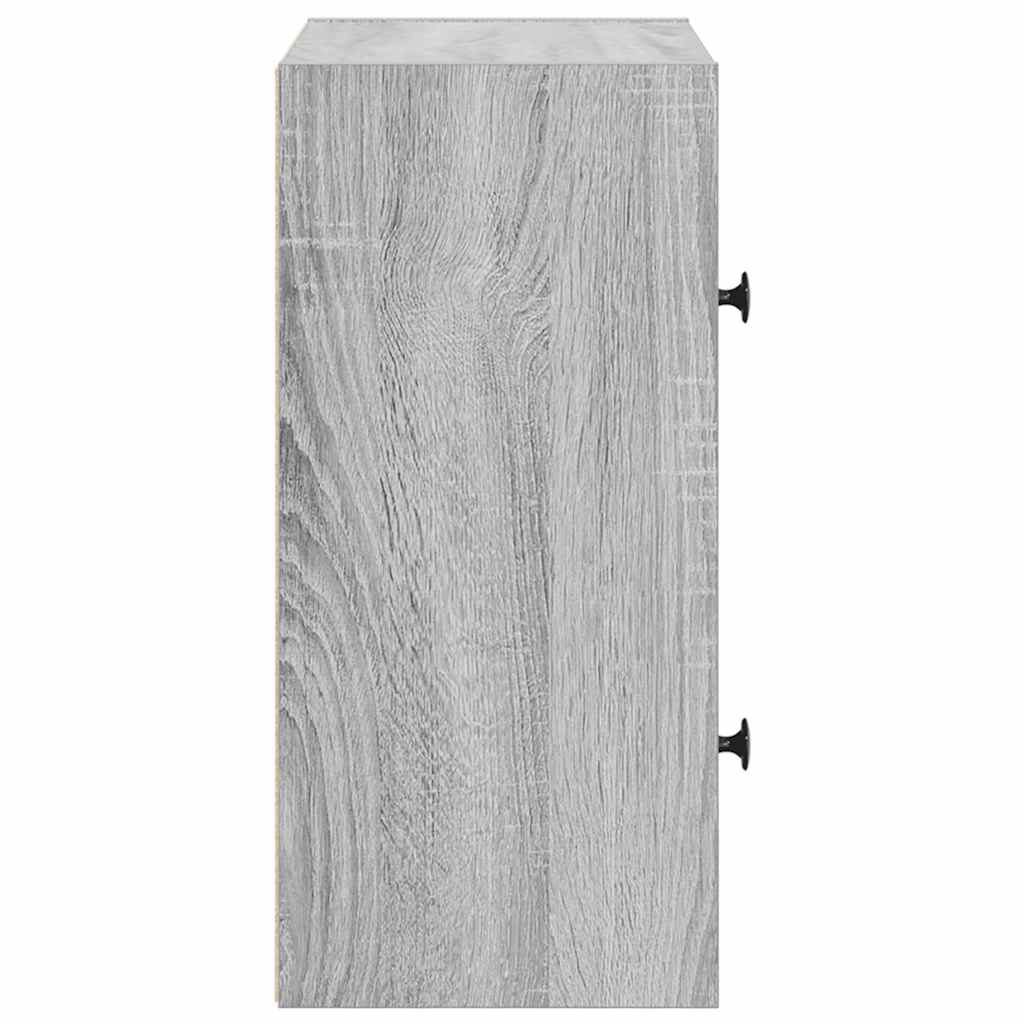 Bookcase Grey Sonoma 40x24x52 cm Engineered Wood