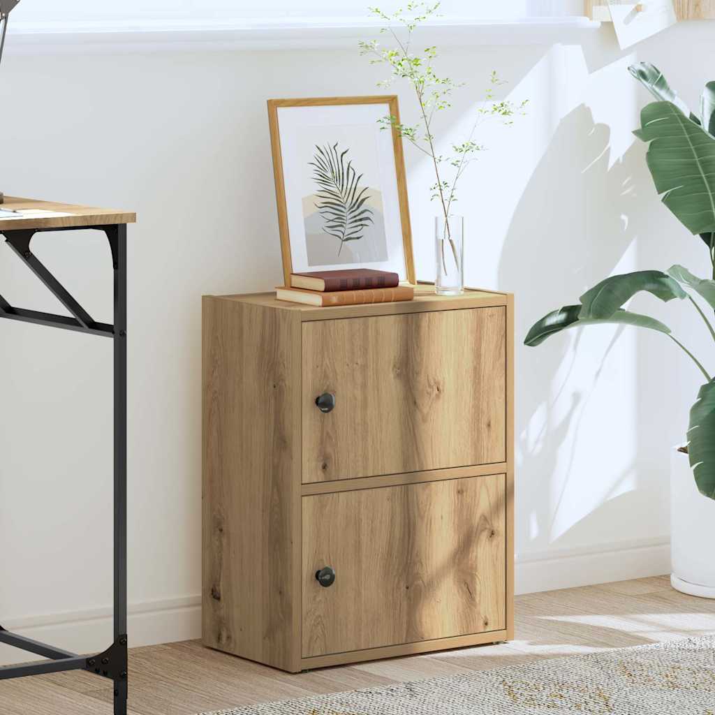 Bookcase Artisan Oak 40x24x52 cm Engineered Wood