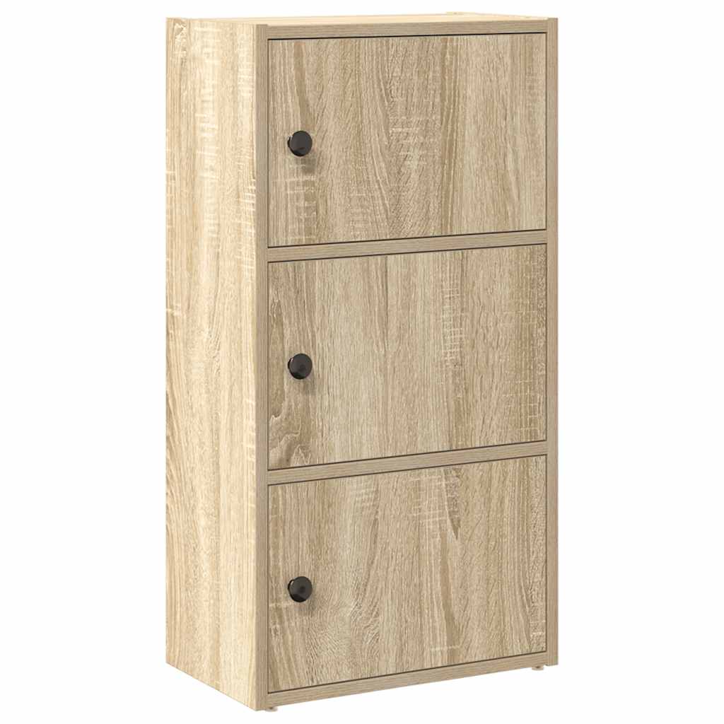 Bookcase Sonoma Oak 40x24x77 cm Engineered Wood