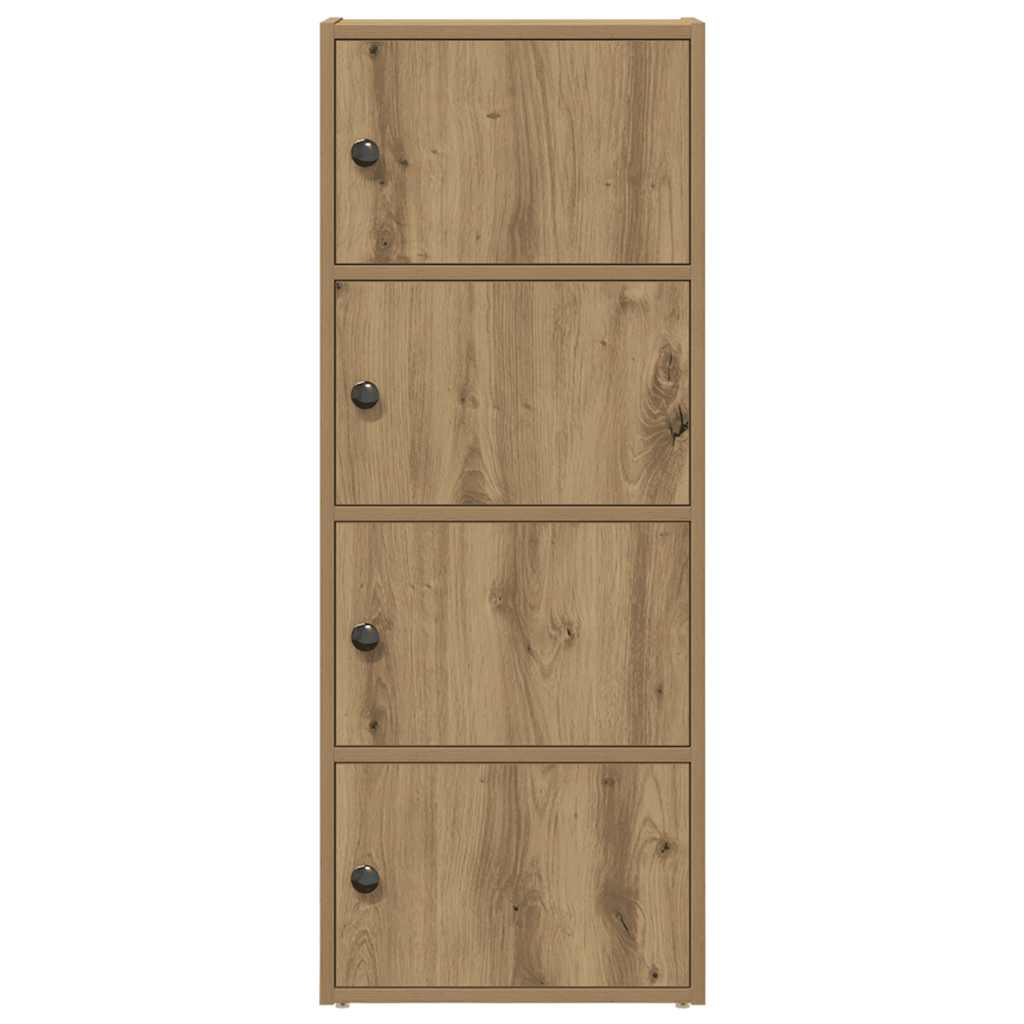 Bookcase Artisan Oak 40x24x102 cm Engineered Wood